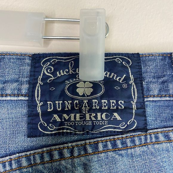 LUCKY BRAND men's size 32 Dungarees classic fit regular length jeans - Picture 9 of 11